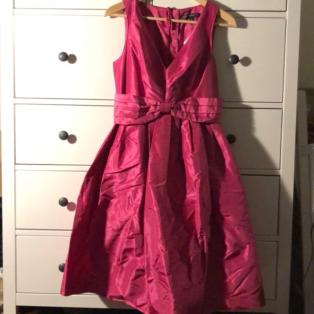 Banana Republic Mad Men fuschia “Betty” dress